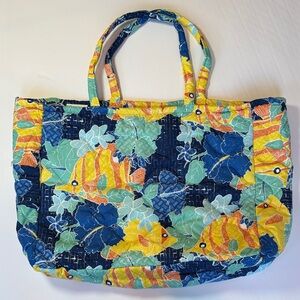 Margaritaville Tropical Quilted Tote Bag Beach Travel Pool Carryall